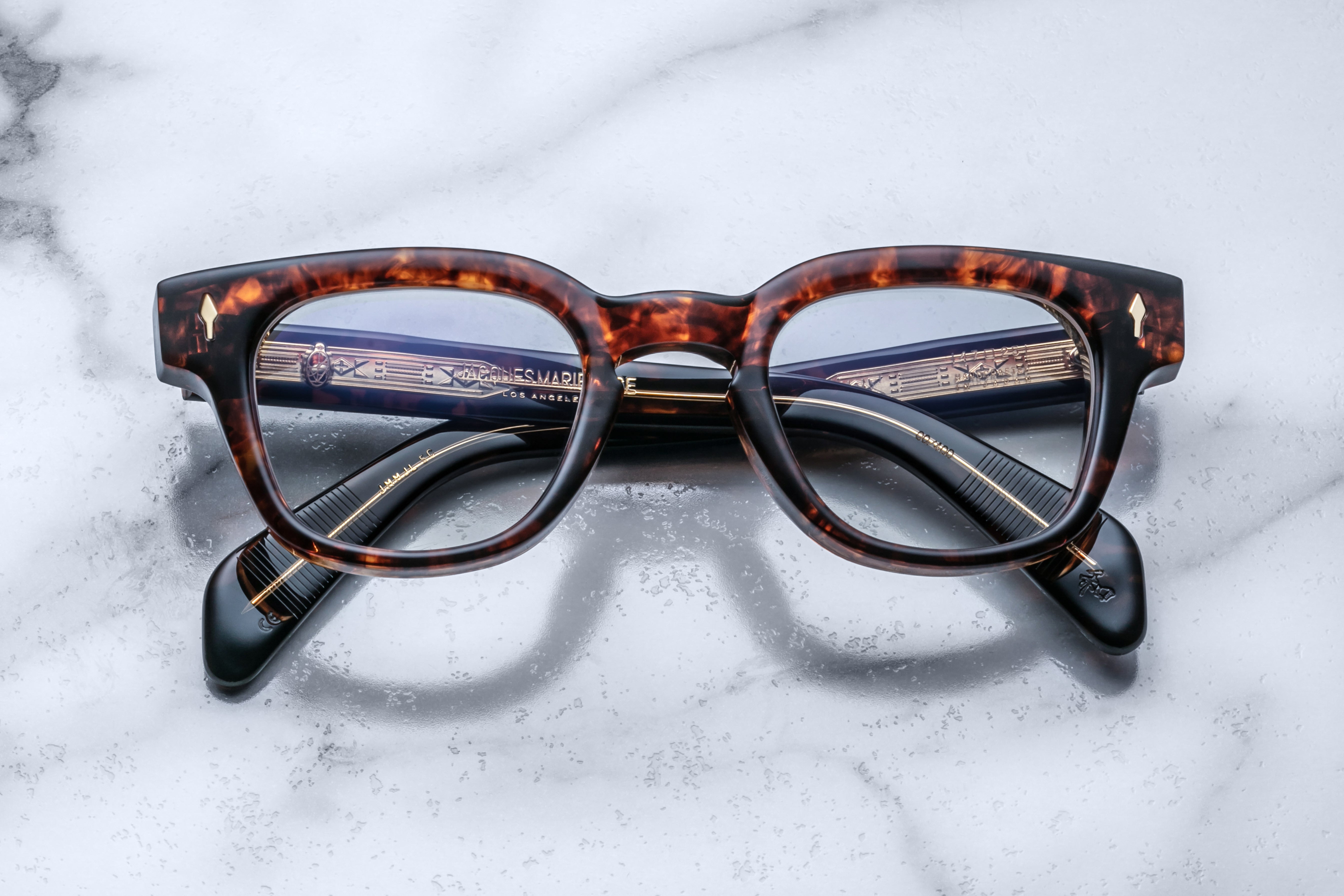 Jacques Marie Mage Julien occhiali da vista H13 Honeycomb bronze