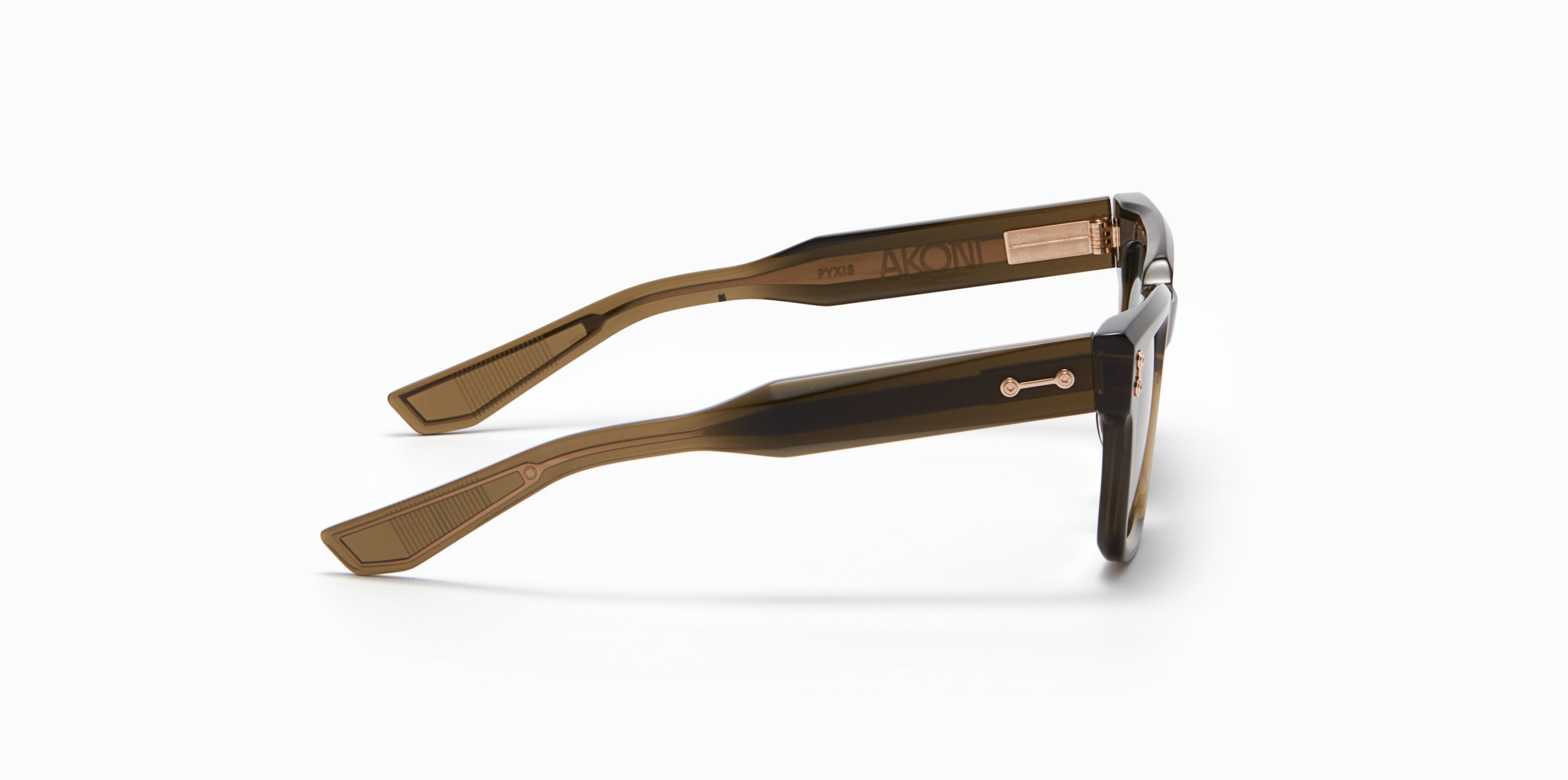 Akoni Horizon Pyxis occhiali da sole verde acetato