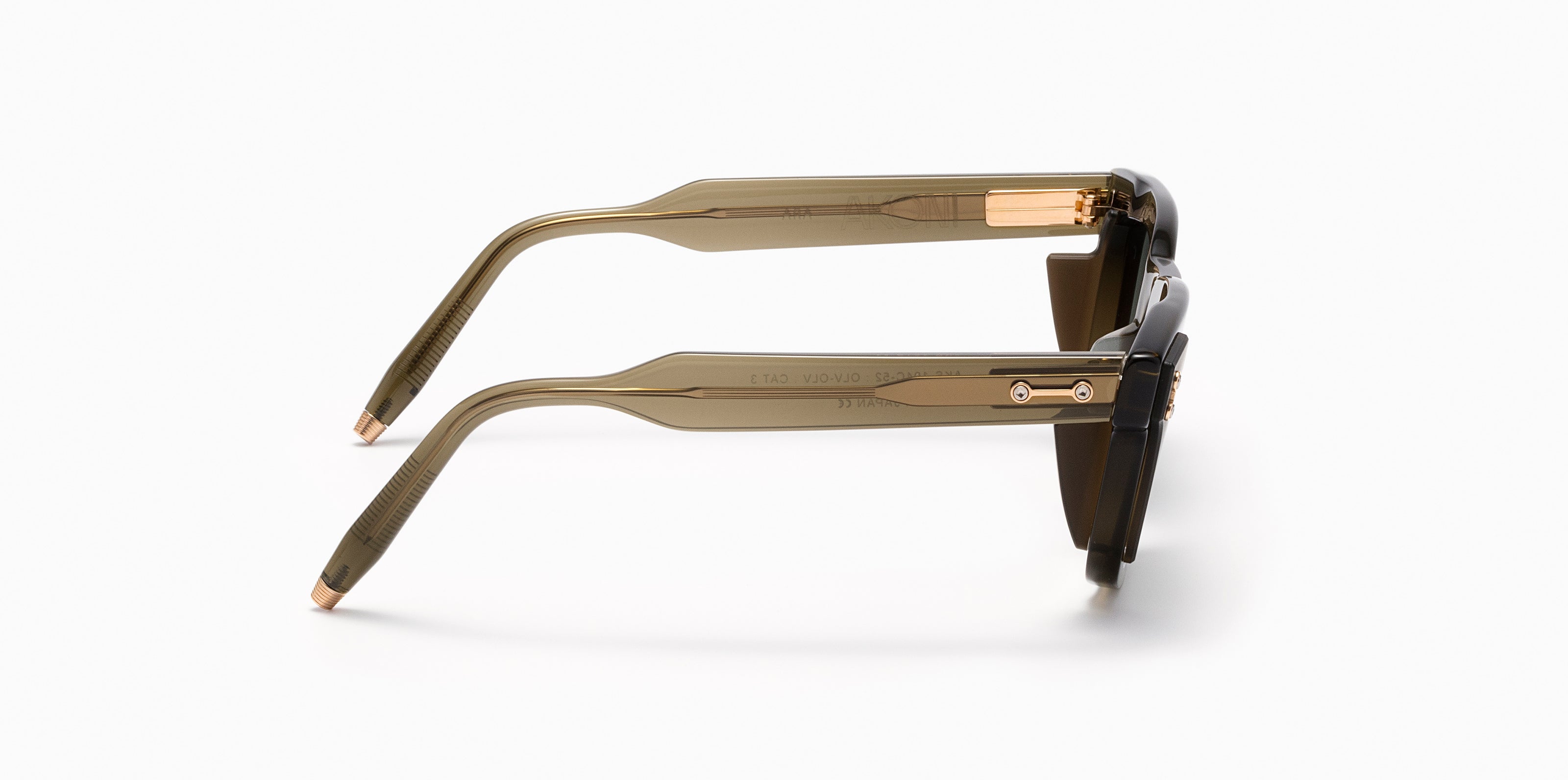 Akoni Horizon Ara occhiali da sole Olive acetato wellington