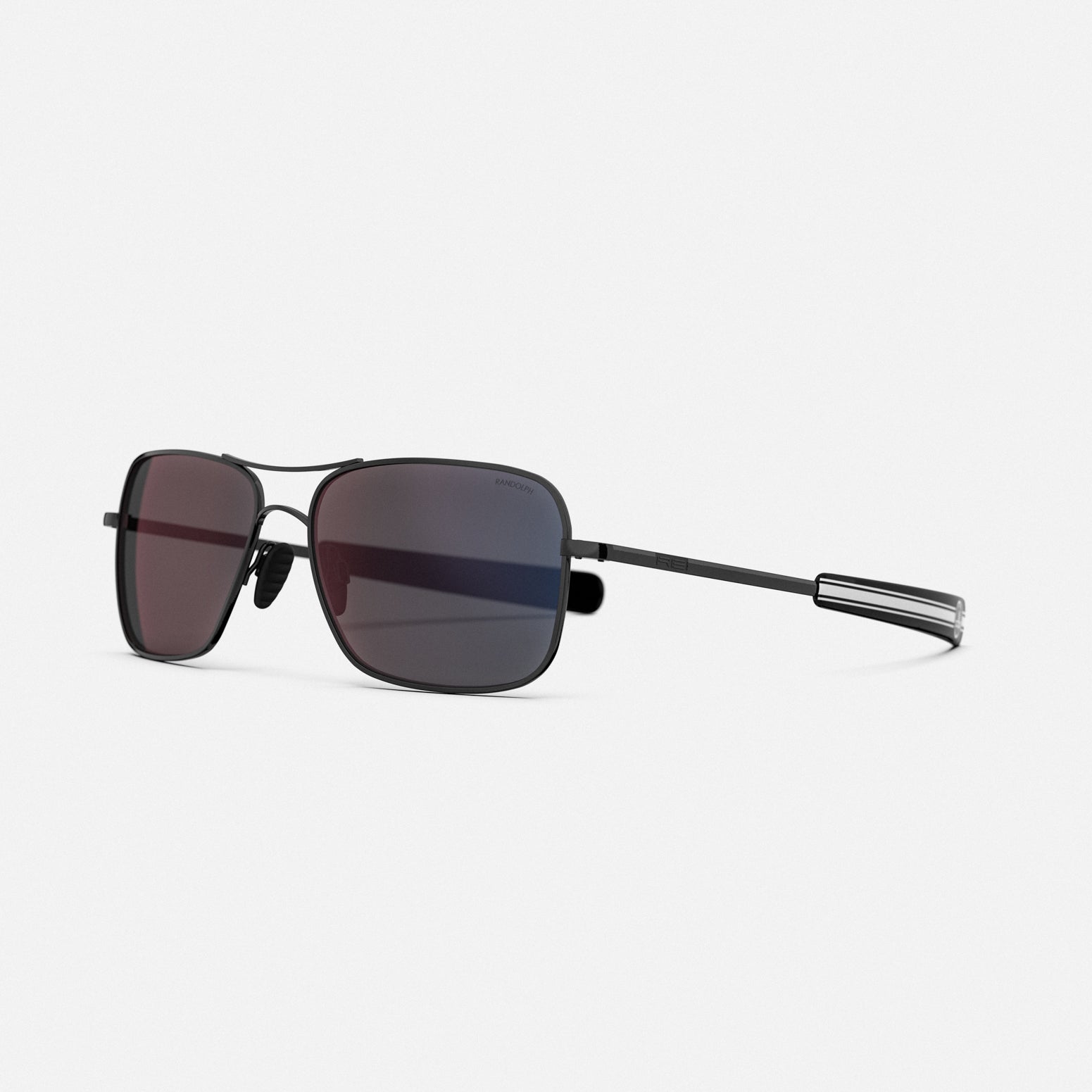 Randolph Shelby Archer Black Chrome occhiali da sole grigi
