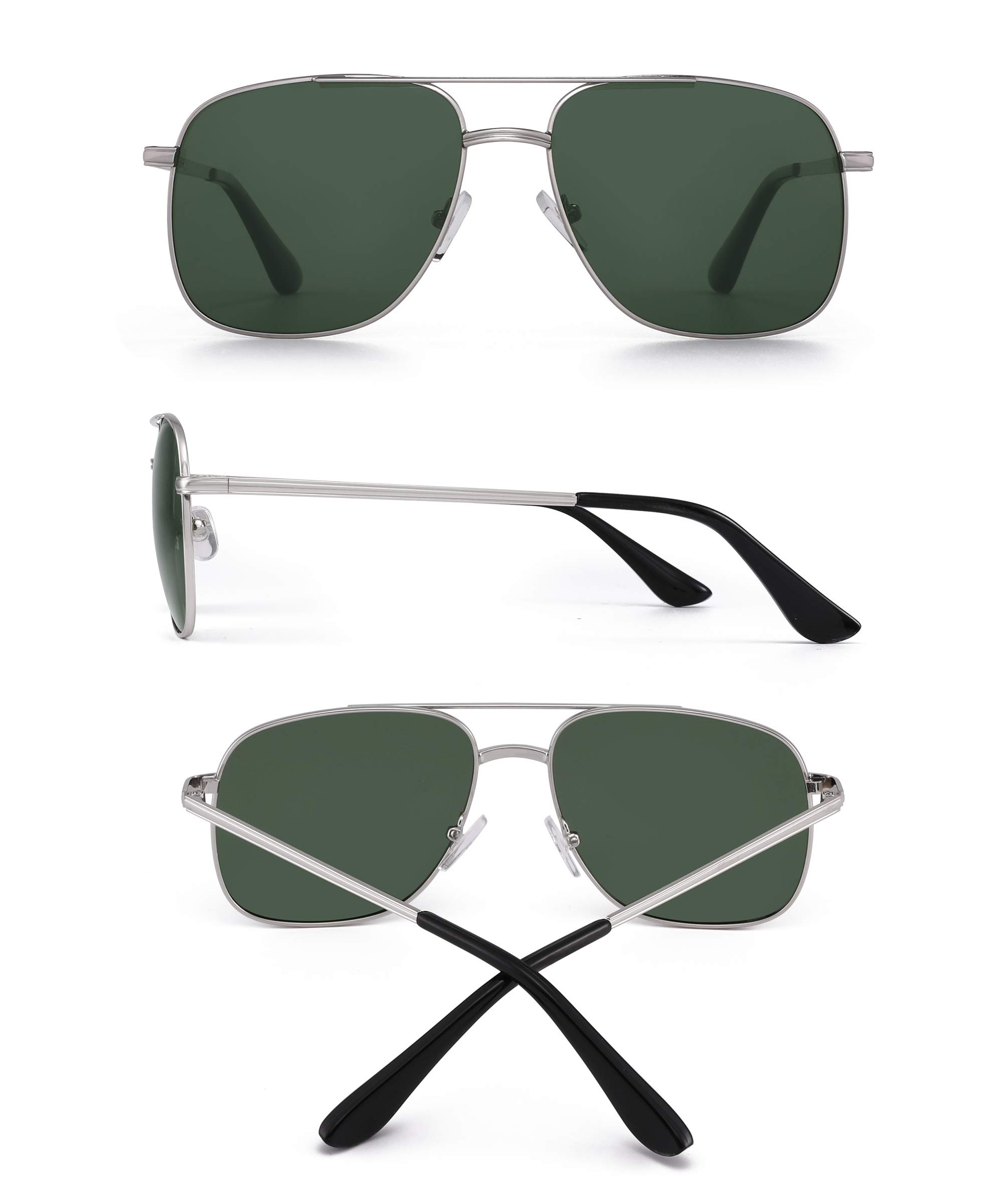 Glindar Pilot metallo occhiali da sole polarizzati UV400