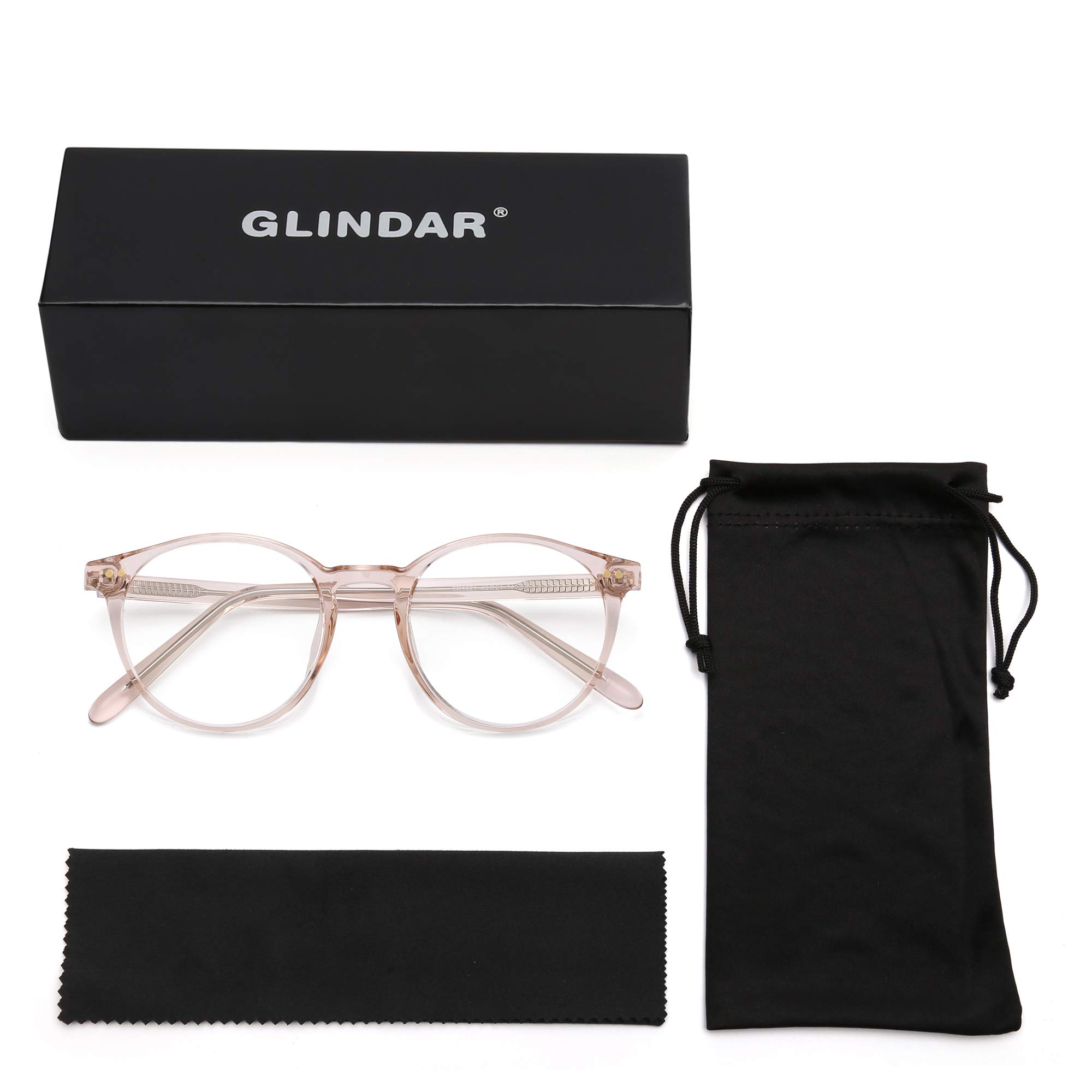 Glindar Retro Rotondi occhiali luce blu donna TR90