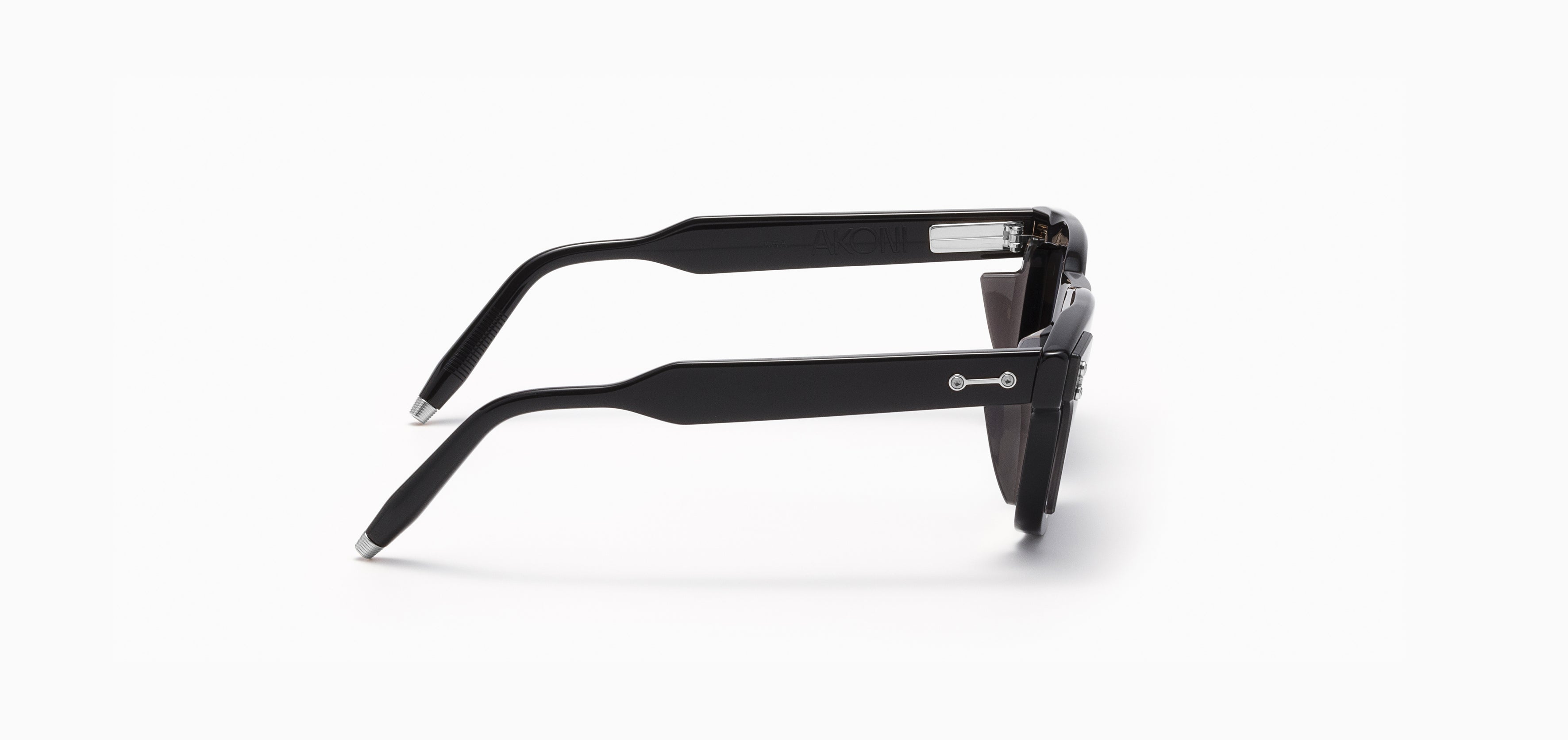 Akoni Horizon Ara occhiali da vista Crystal Black acetato