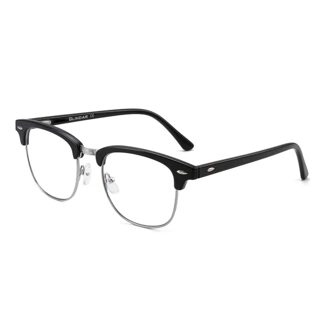 Glindar Retro Classico Browline occhiali luce blu computer