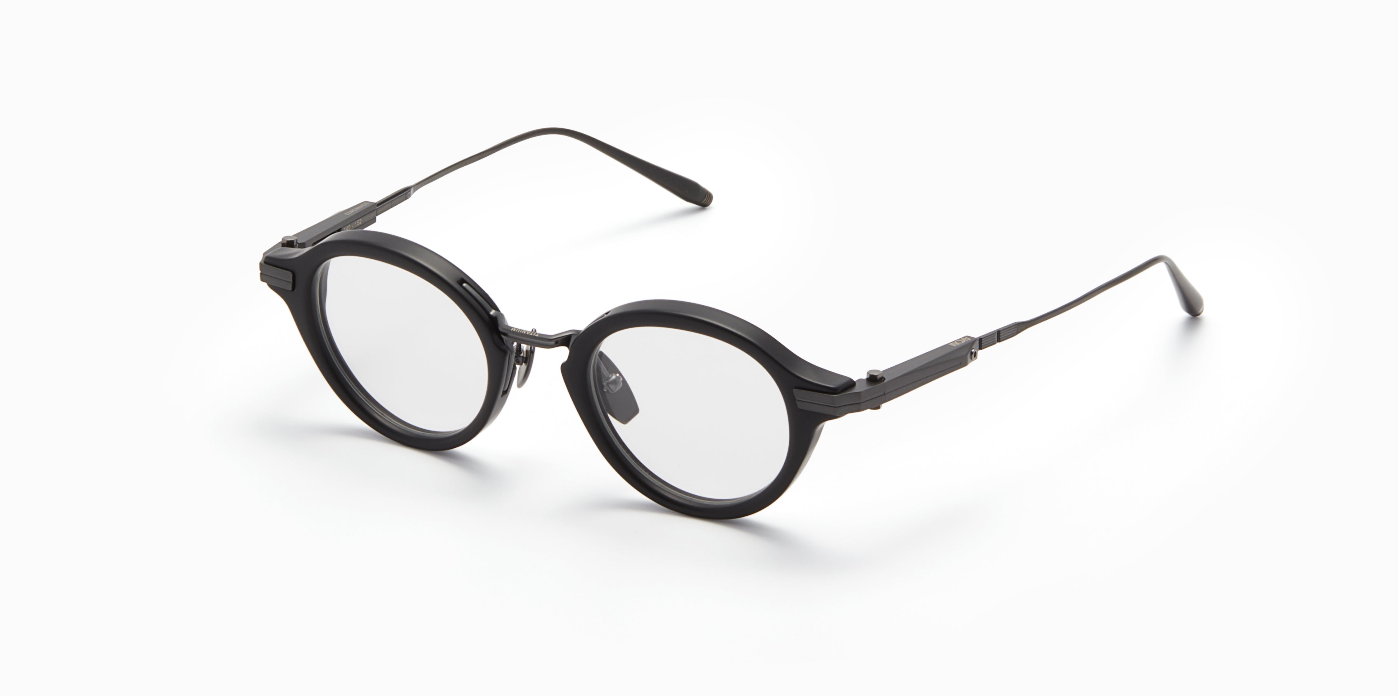 Akoni Horizon Copernico occhiali da vista nero opaco rotondi