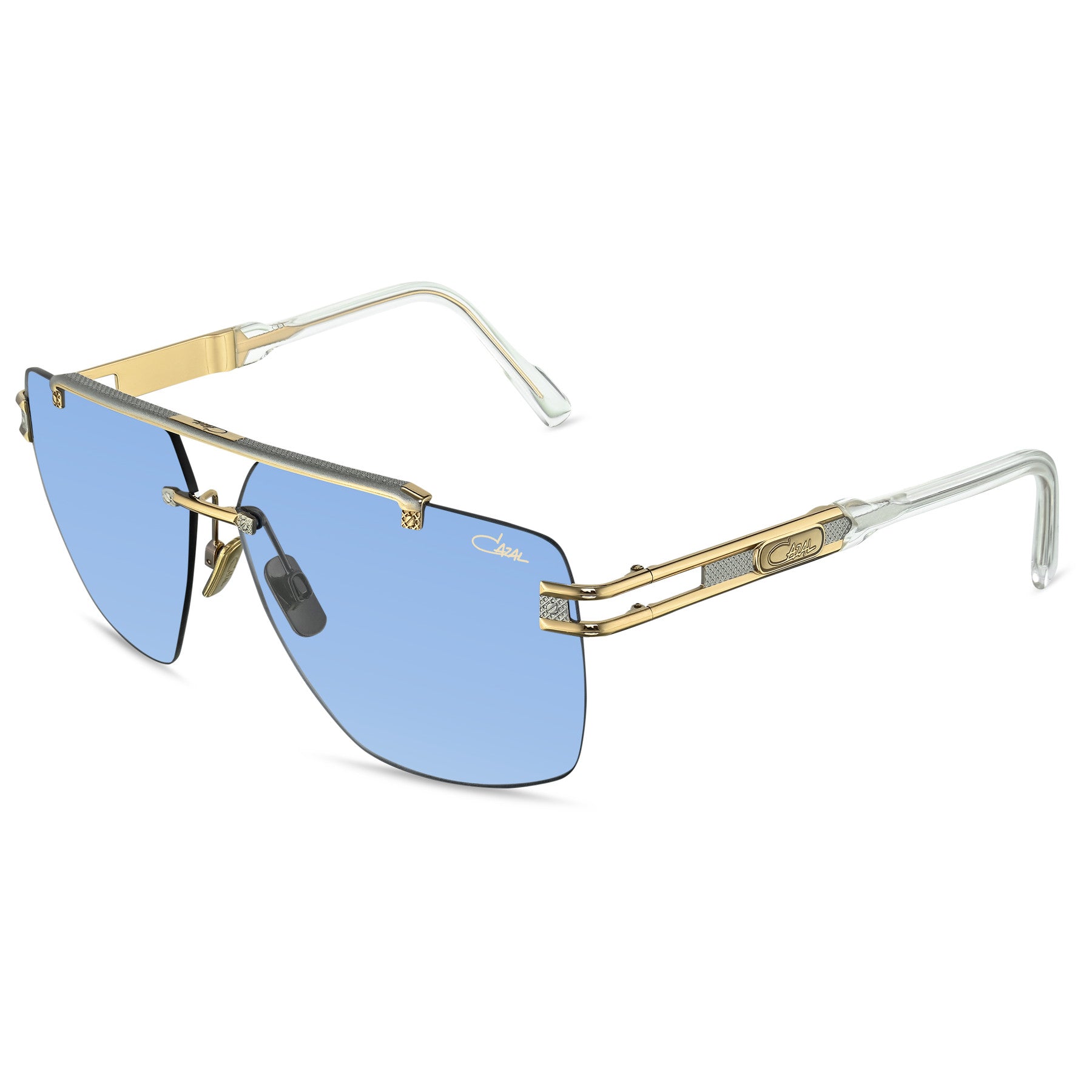 Cazal MOD 9107 occhiali da sole uomo 001 black-gold