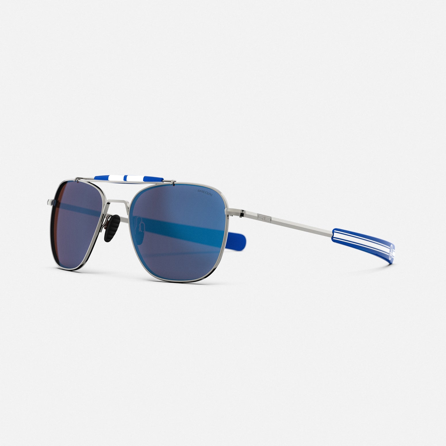 Randolph Shelby Aviator II Gunmetal Le Mans Blue occhiali da sole vetro
