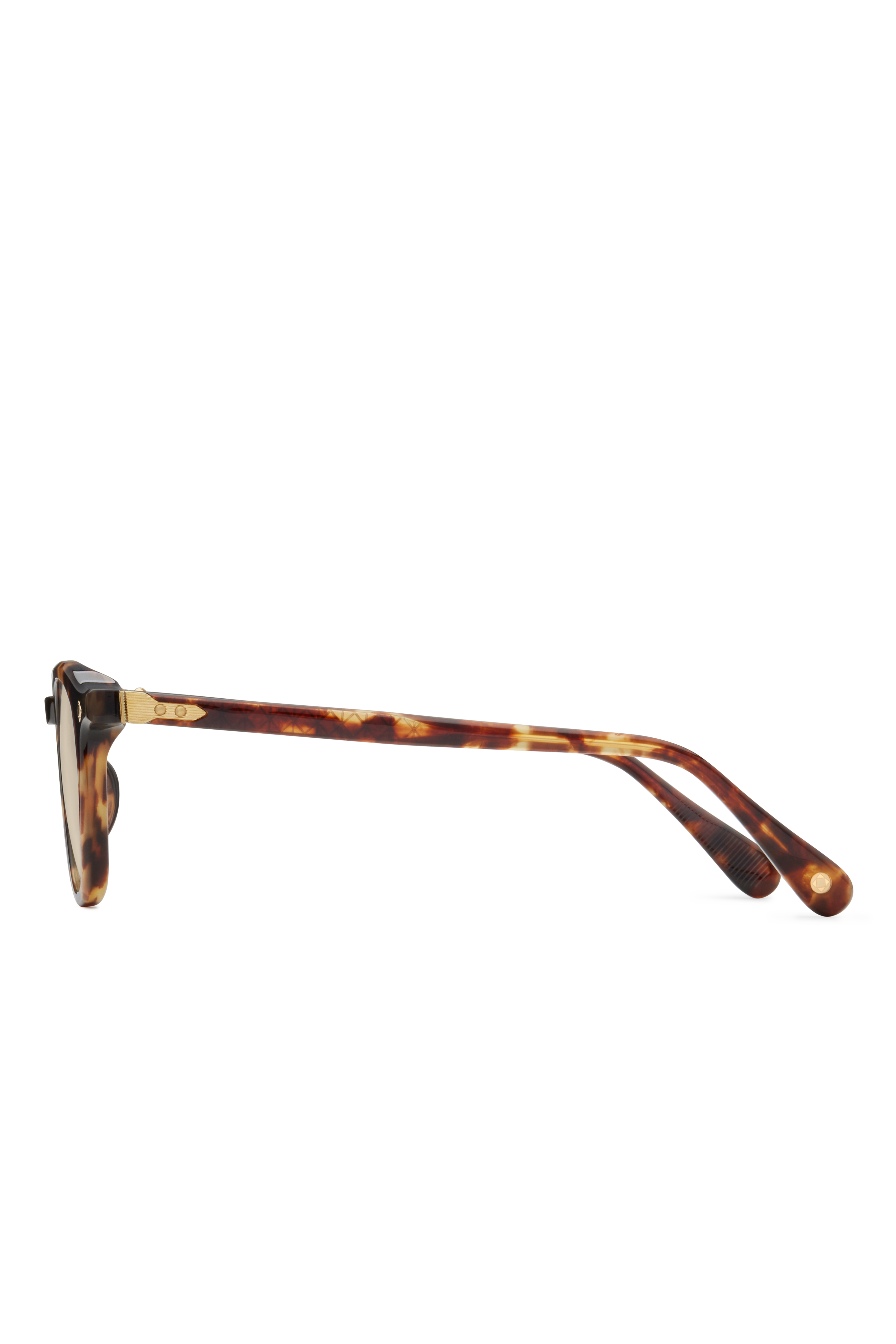 Lunetterie Generale Maestro occhiali da sole nero oro acetato