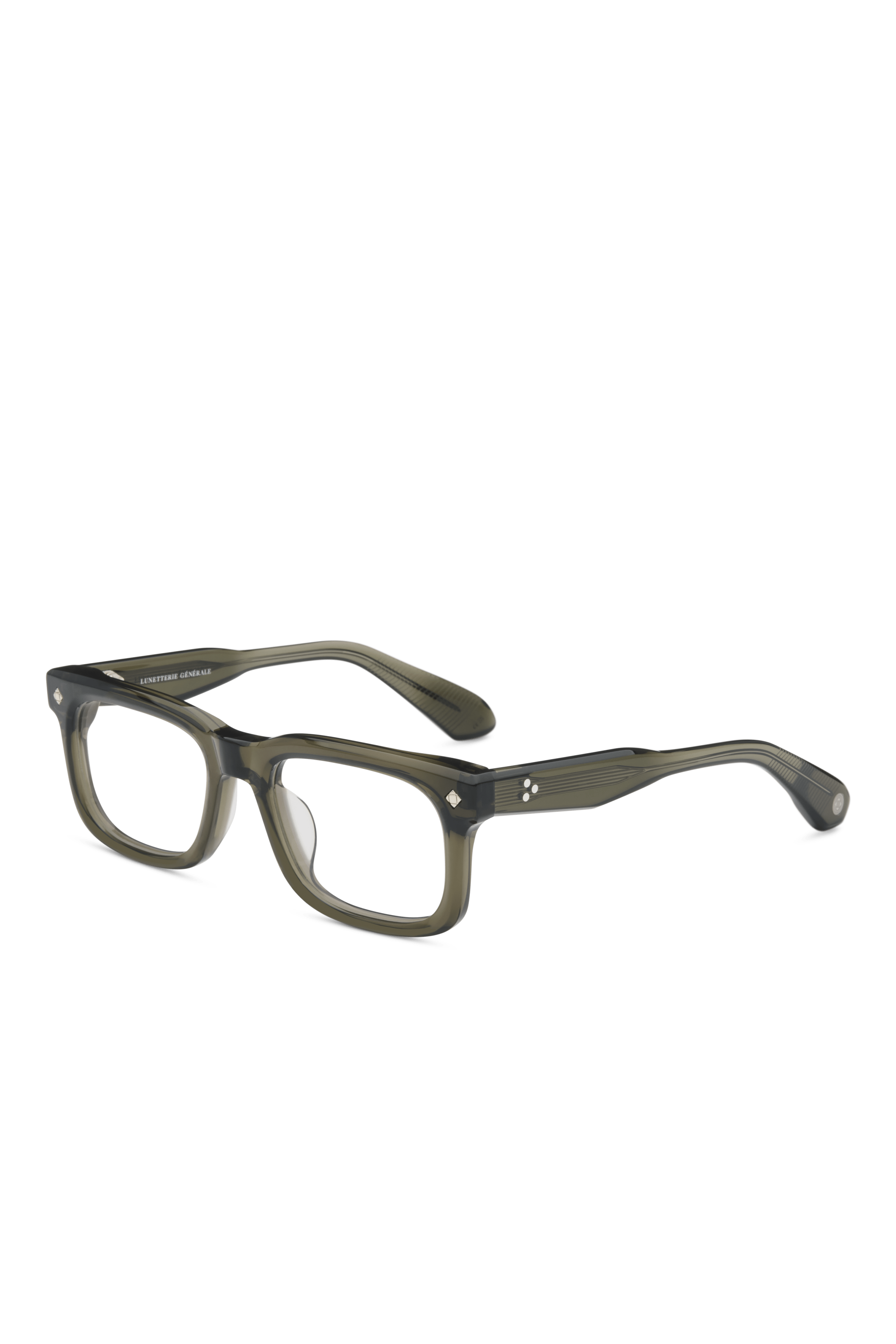 Lunetterie Generale Grand Voyageur occhiali da vista nero oro acetato