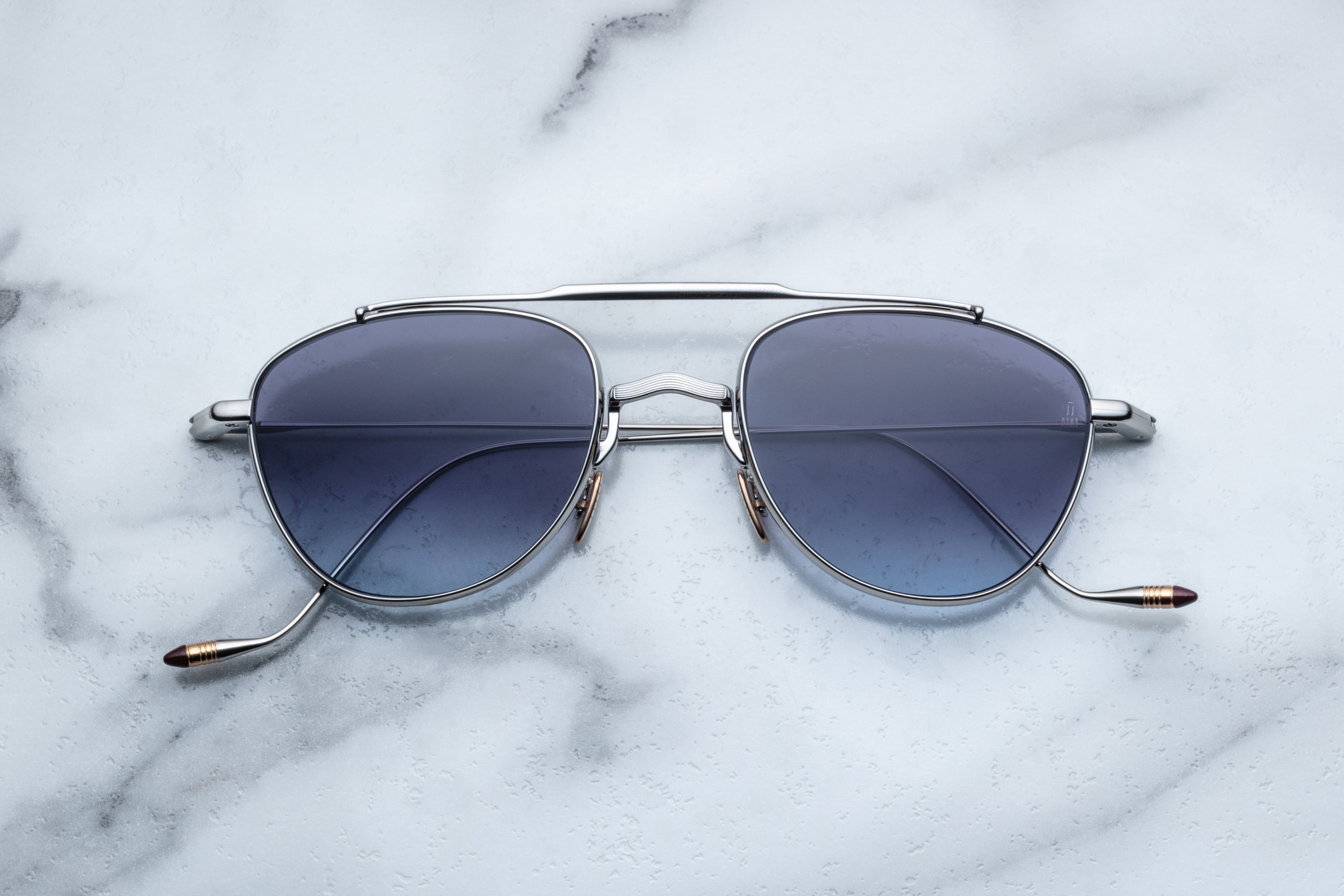 Jacques Marie Mage Flynn occhiali da sole 12S-Electrum rotondi