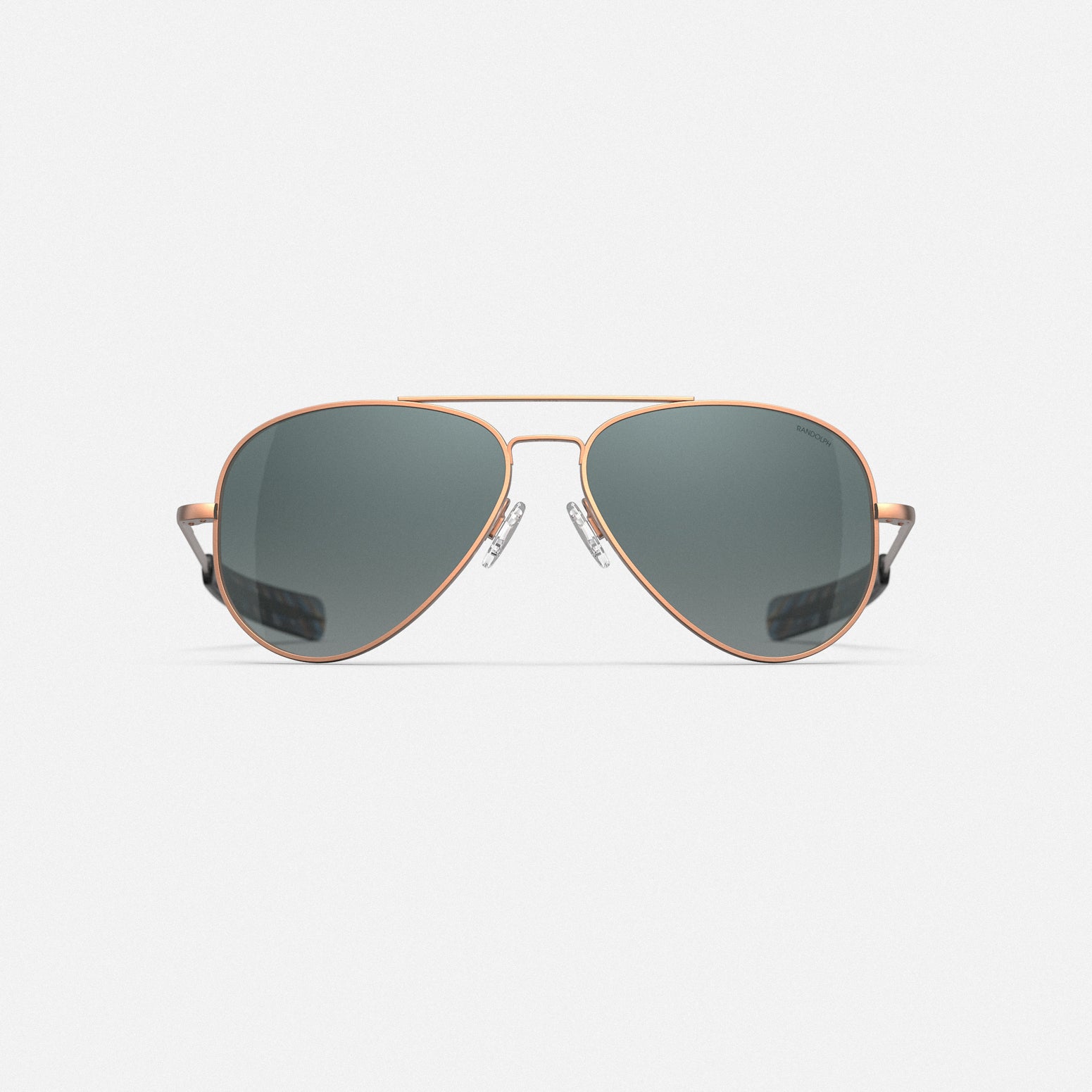 Randolph Concorde 22k Satin Rose Gold Slate occhiali da sole polarizzati