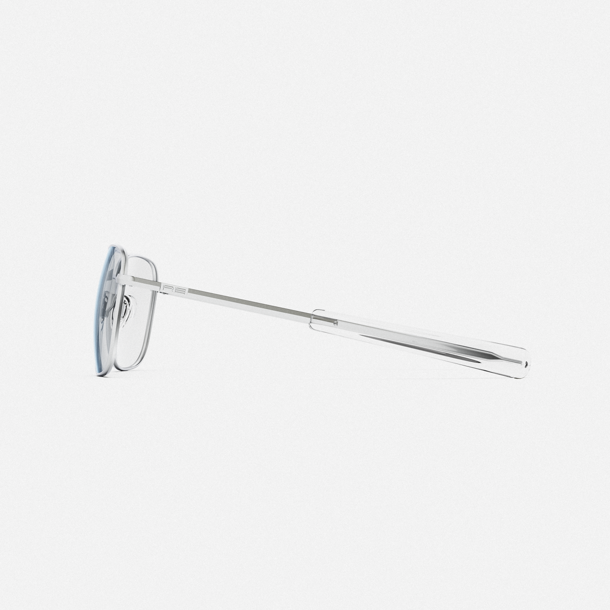 Randolph Aviator Matte Chrome Clear Occhiali Vista 55