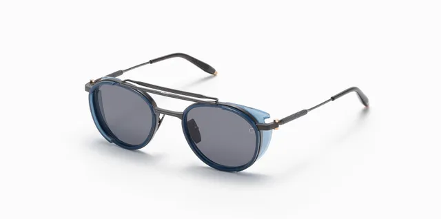 Akoni Horizon Skymapper occhiali da sole Brushed Black 51 tondi