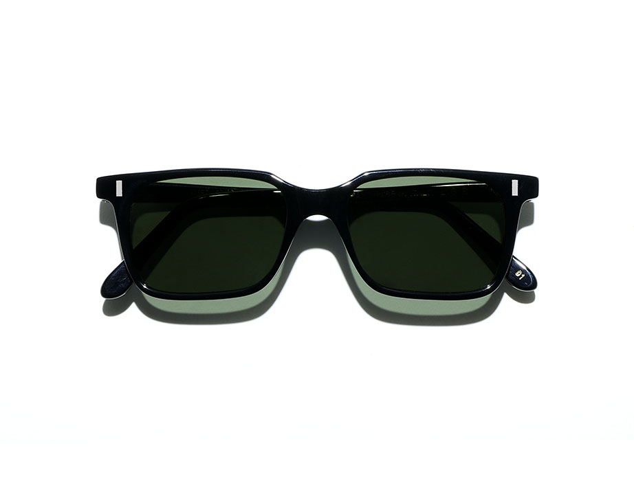 L.G.R Reunion Suez occhiali da sole nero lente verde