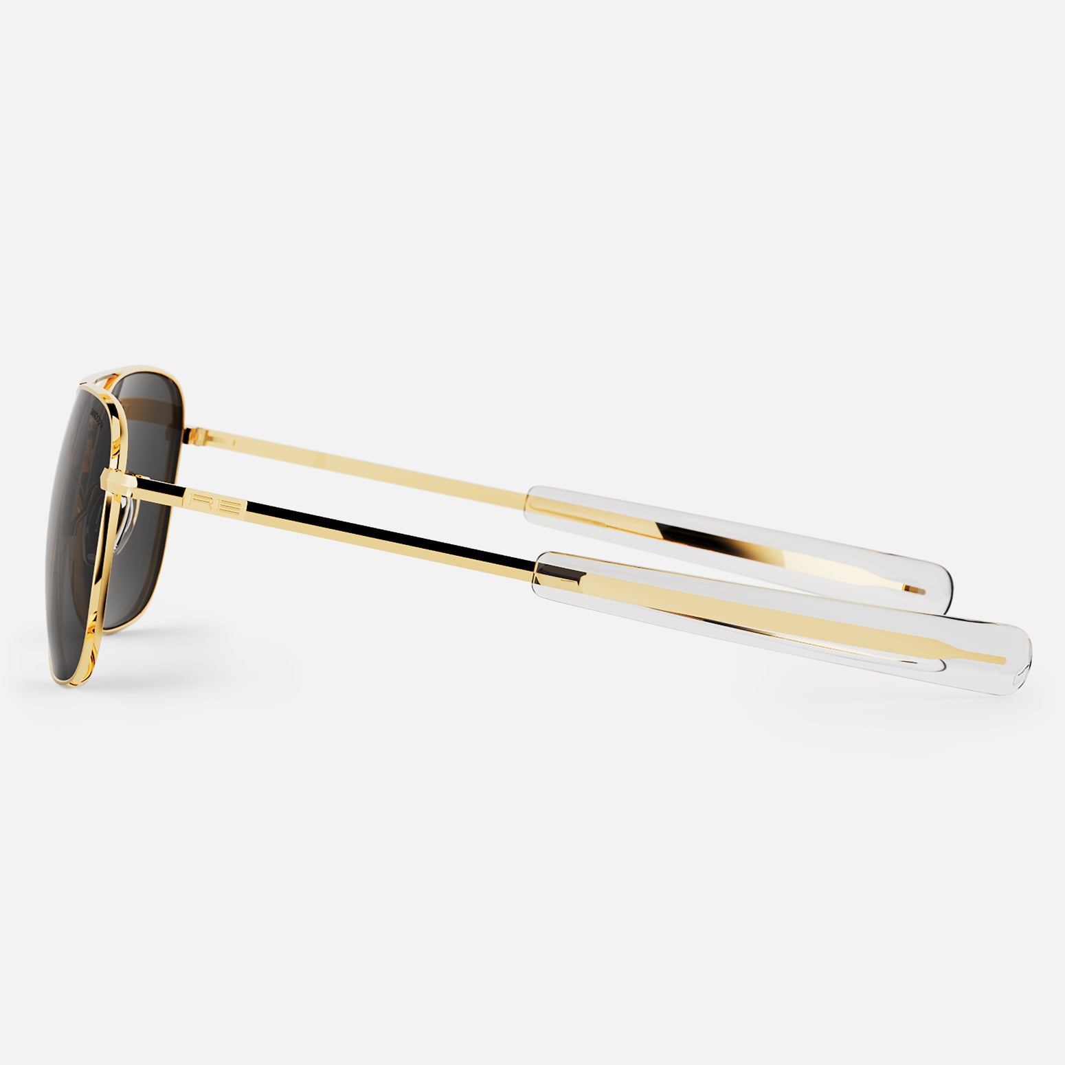 Randolph Aviator occhiali da sole Military 23k Gold Gray