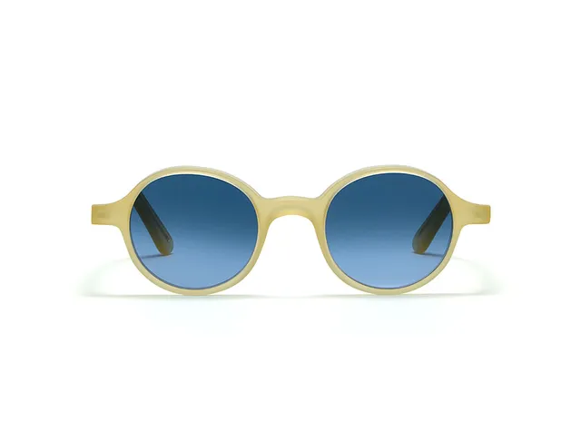 L.G.R Reunion occhiali da sole sfumati Honey Matt 20 blu
