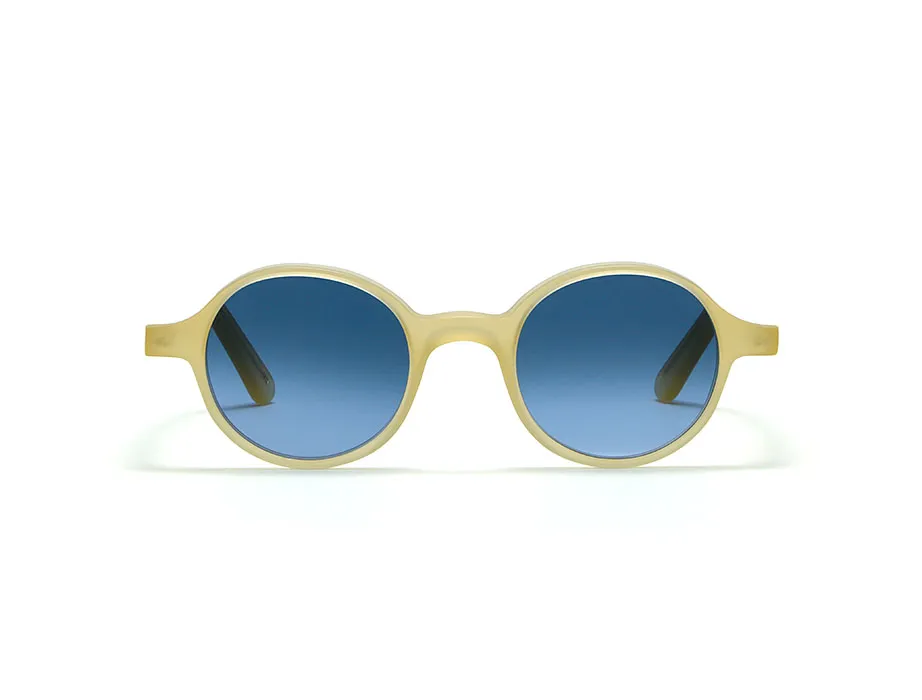 L.G.R Reunion occhiali da sole sfumati Honey Matt 20 blu