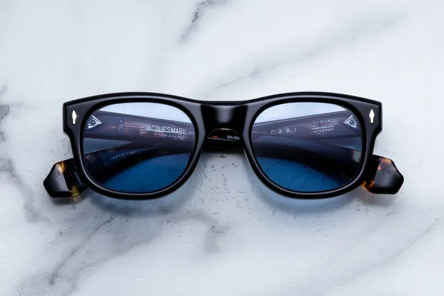 Jacques Marie Mage Amilcar occhiali da sole nero cerulean