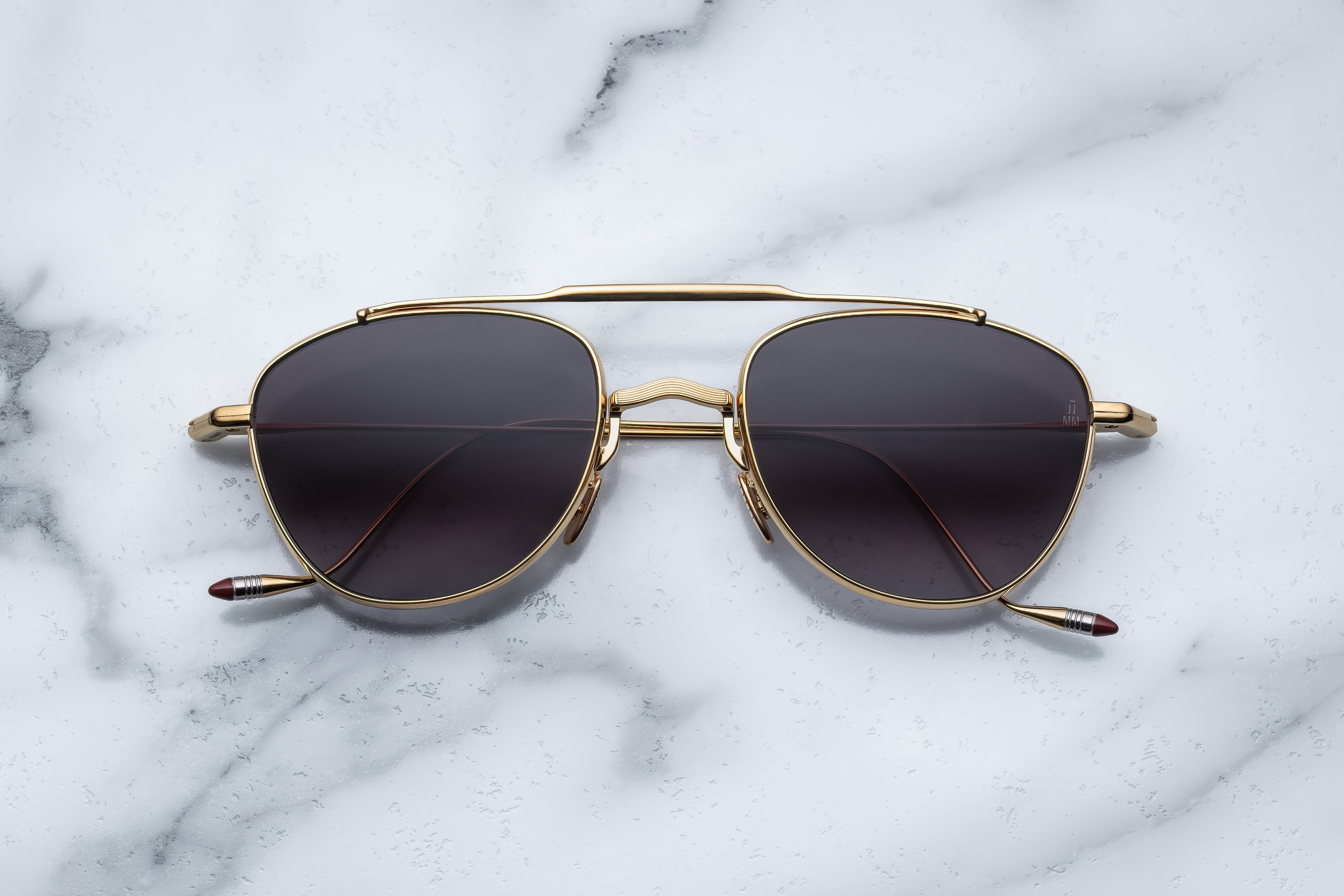 Jacques Marie Mage Flynn occhiali da sole 12S-Electrum rotondi