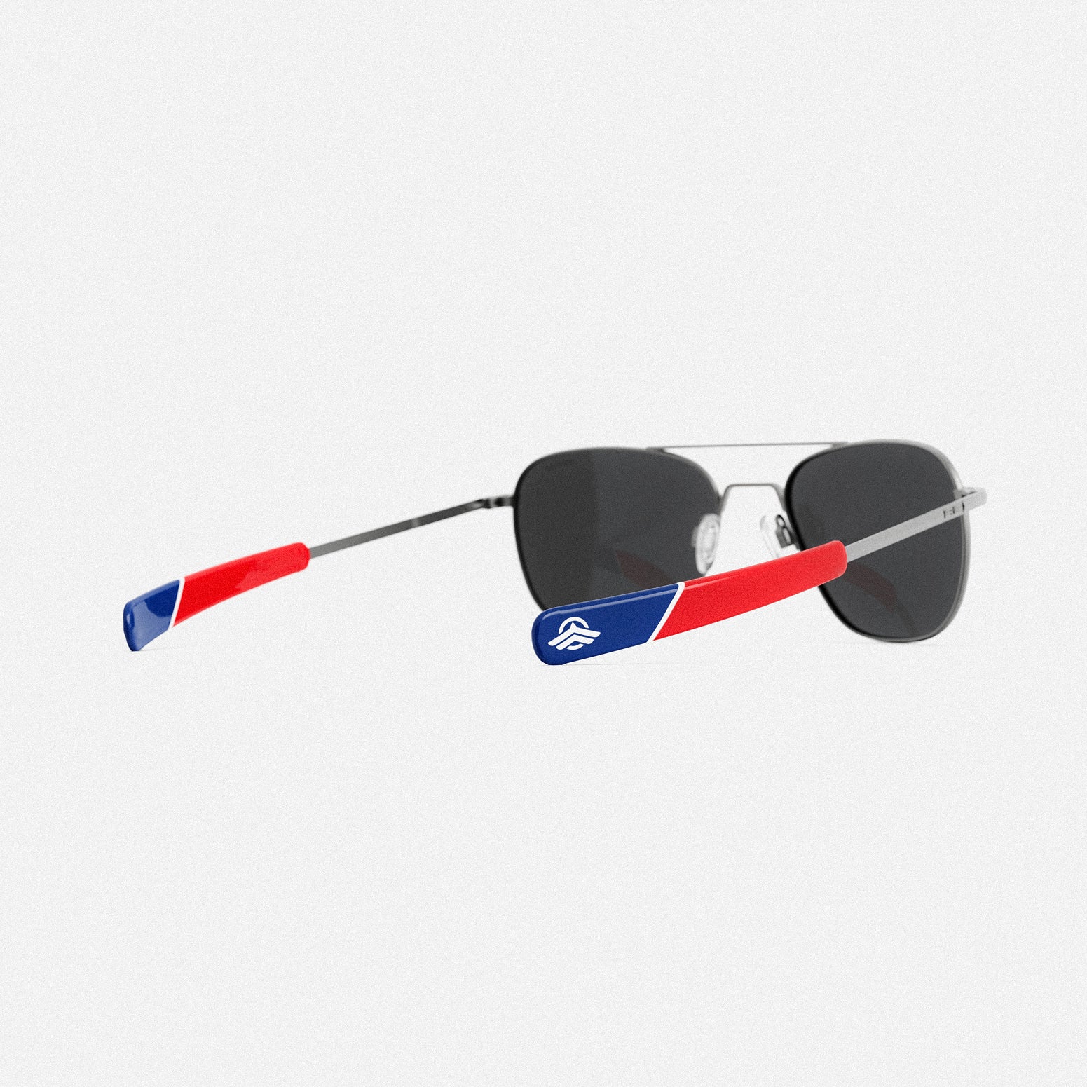 Randolph Thunderbirds Aviator occhiali sole satin gunmetal mirror