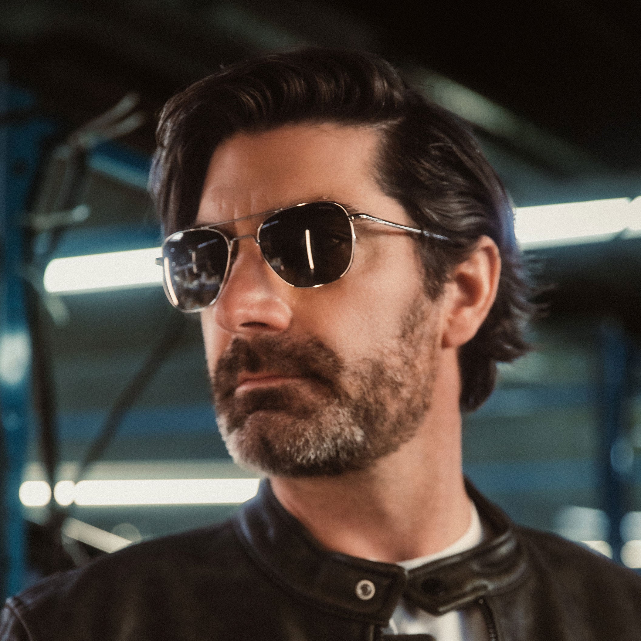Randolph Aviator Gunmetal AGX occhiali da sole graduati verdi