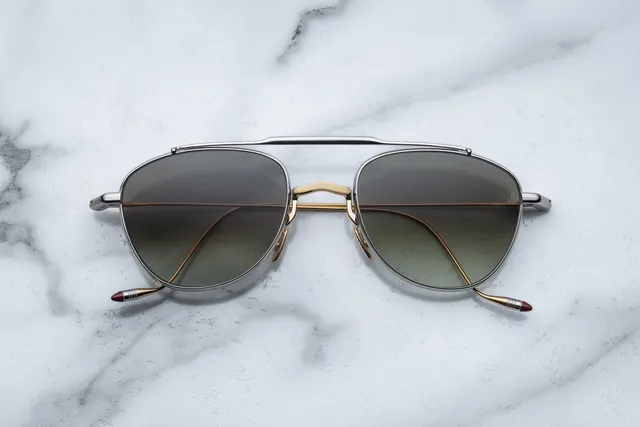 Jacques Marie Mage Flynn occhiali da sole 12S-Electrum rotondi