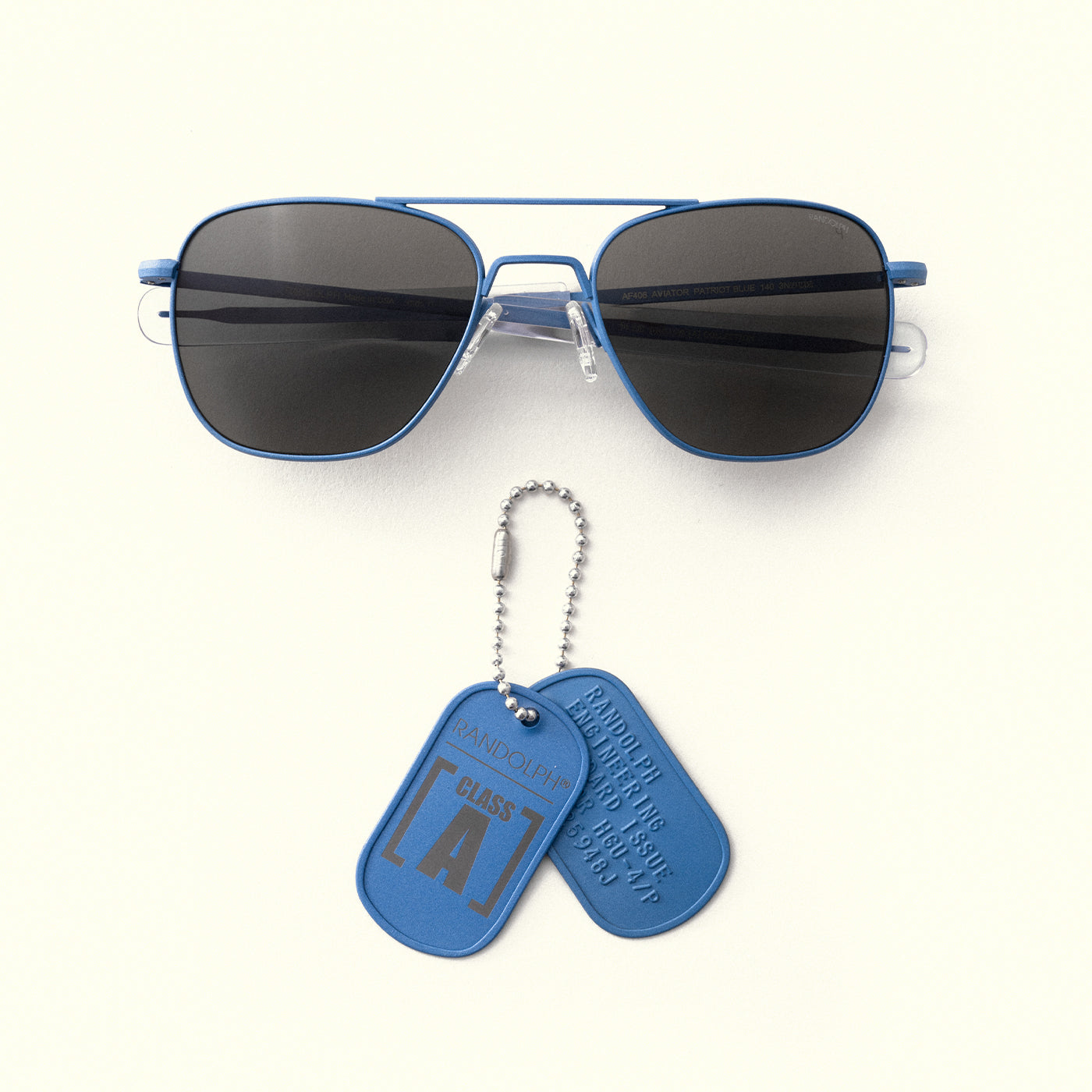 Randolph Class A Aviator Patriot Blue American Gray occhiali da sole vetro
