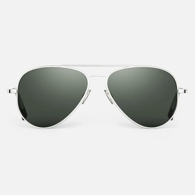 Randolph Concorde occhiali da sole oro bianco 57mm polarizzati