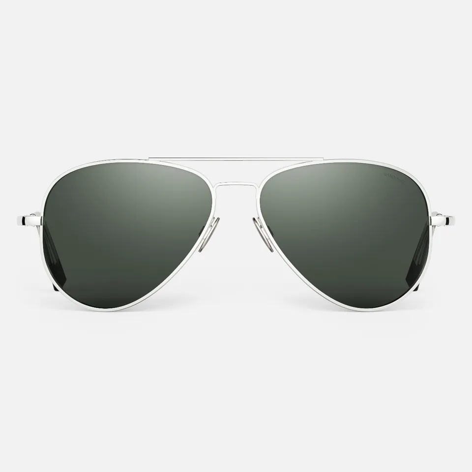 Randolph Concorde occhiali da sole oro bianco 57mm polarizzati