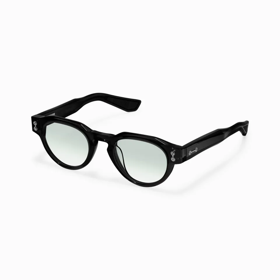 Akoni Etere Andra occhiali da sole Crystal Black pantos