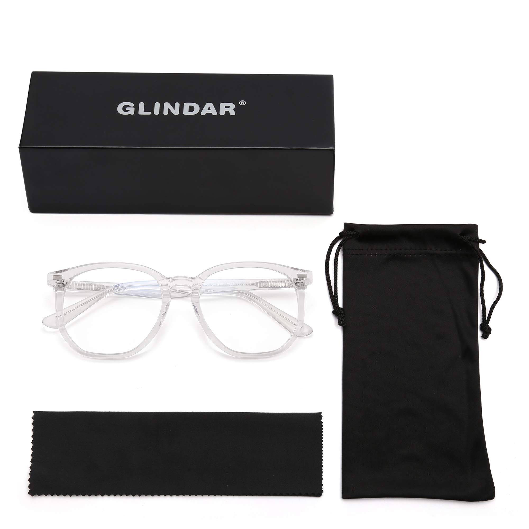 Glindar Esagonali Acetato Occhiali Filtro Luce Blu Neri
