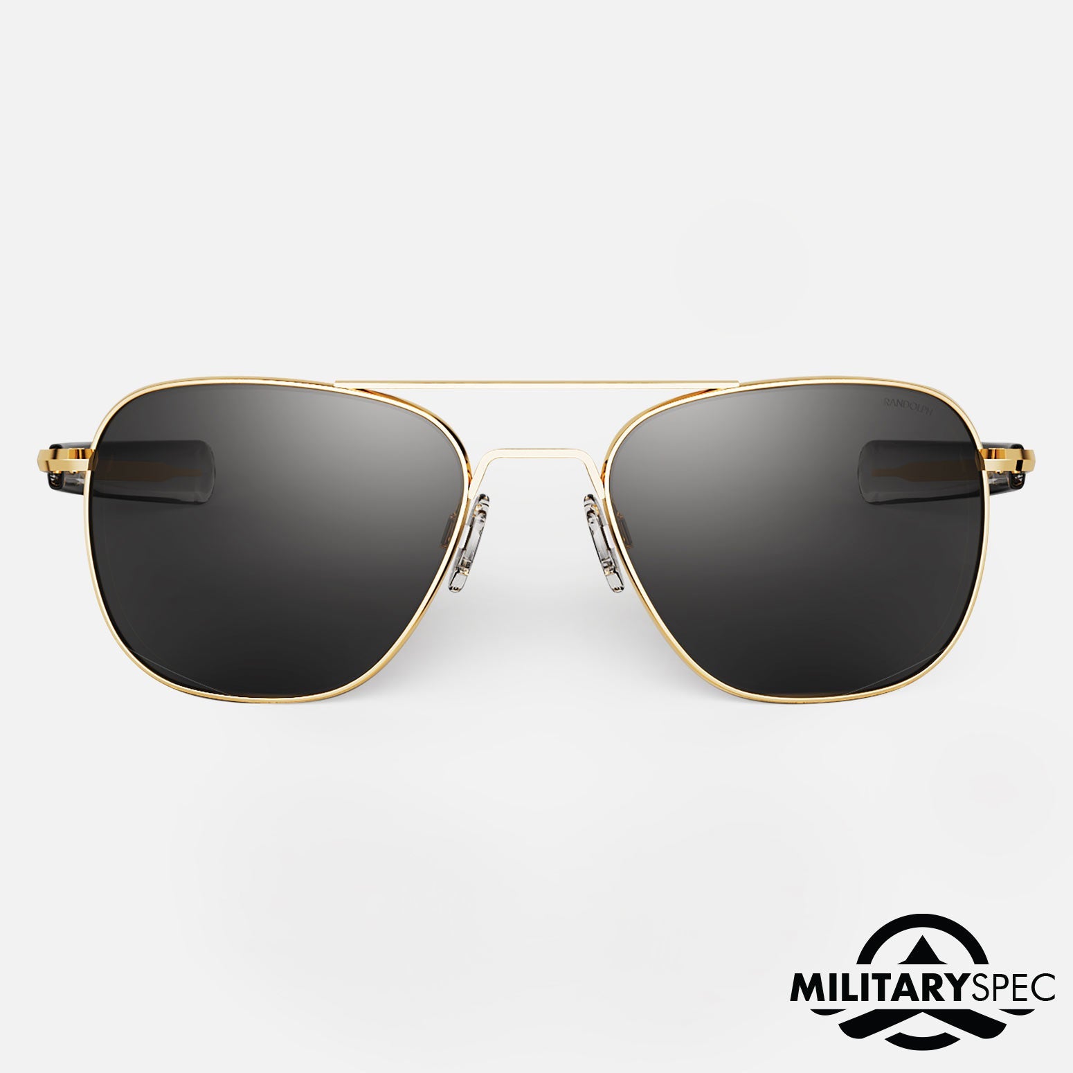 Randolph Aviator occhiali da sole Military 23k Gold Gray
