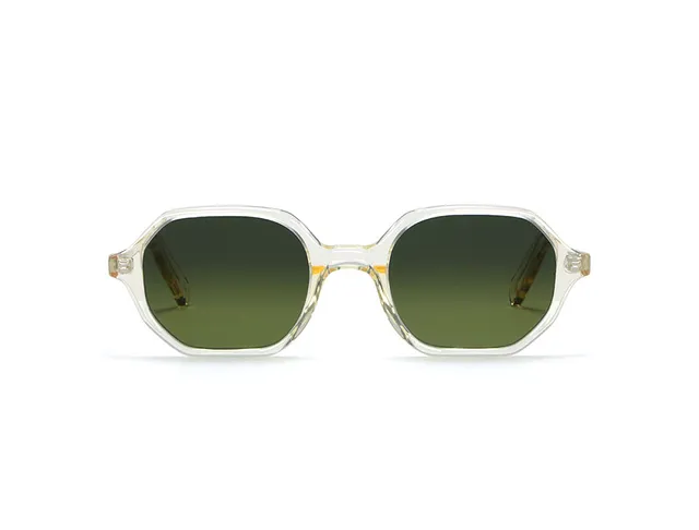 L.G.R Zanzibar occhiali da sole champagne lente verde