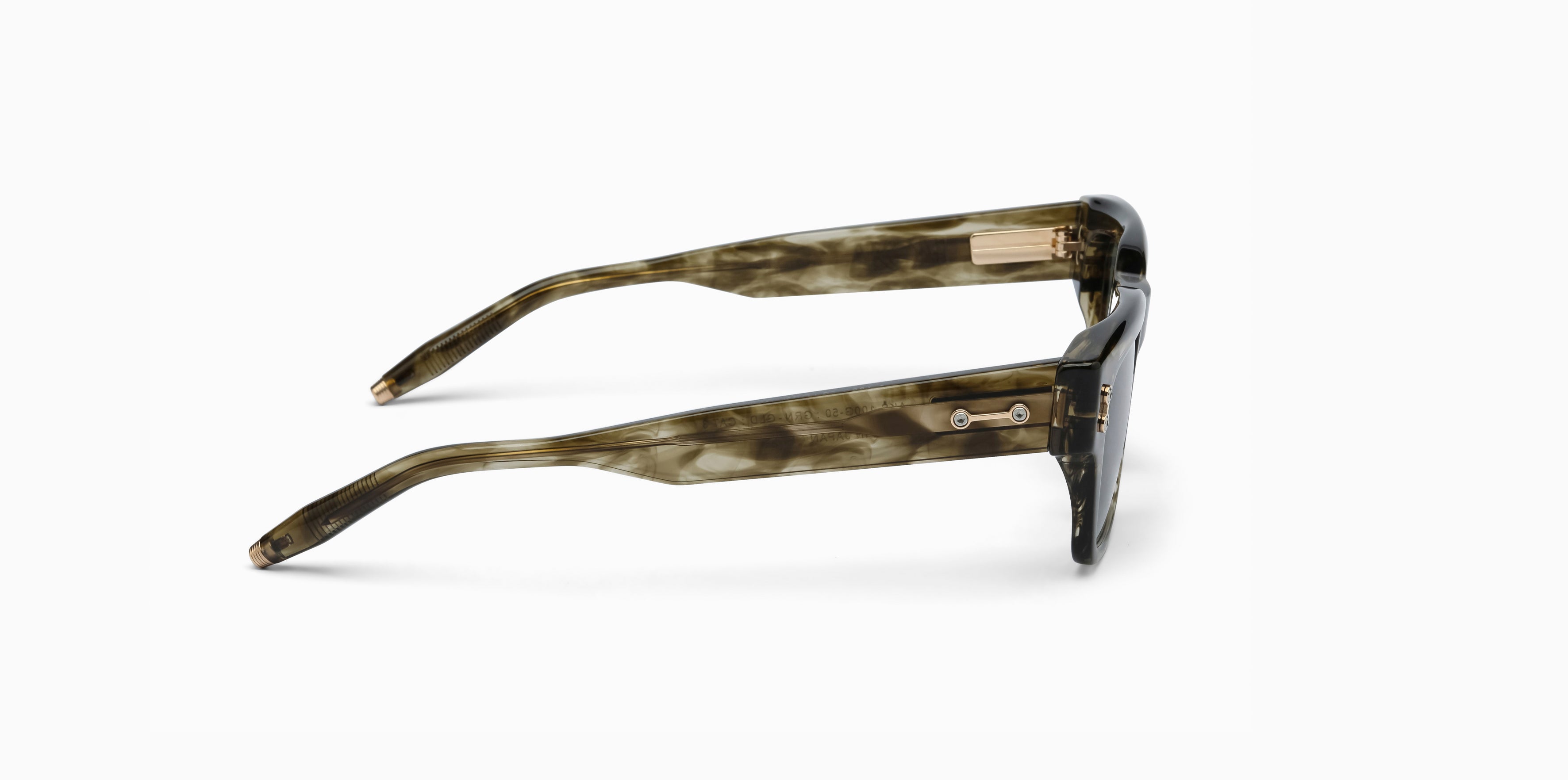 Akoni Etere Columba 50 occhiali da sole Green Swirl in acetato