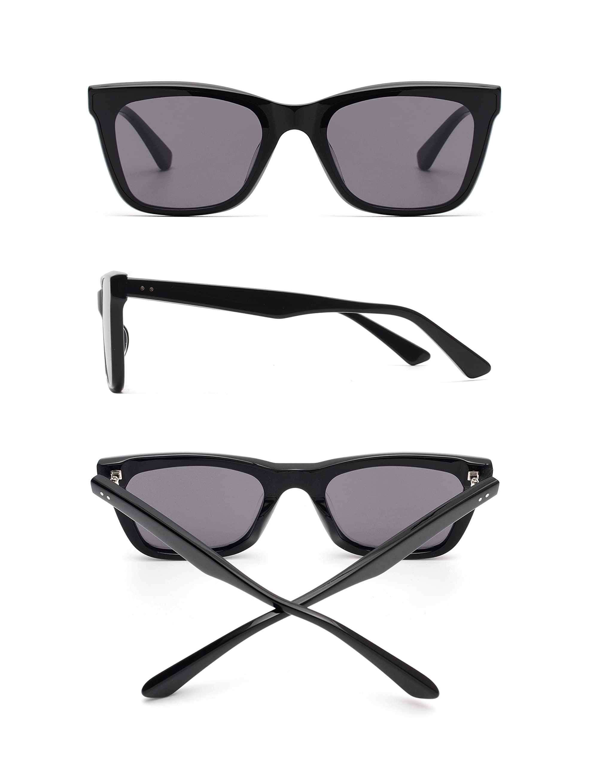 Glindar Quadrati Vintage occhiali sole acetato donna