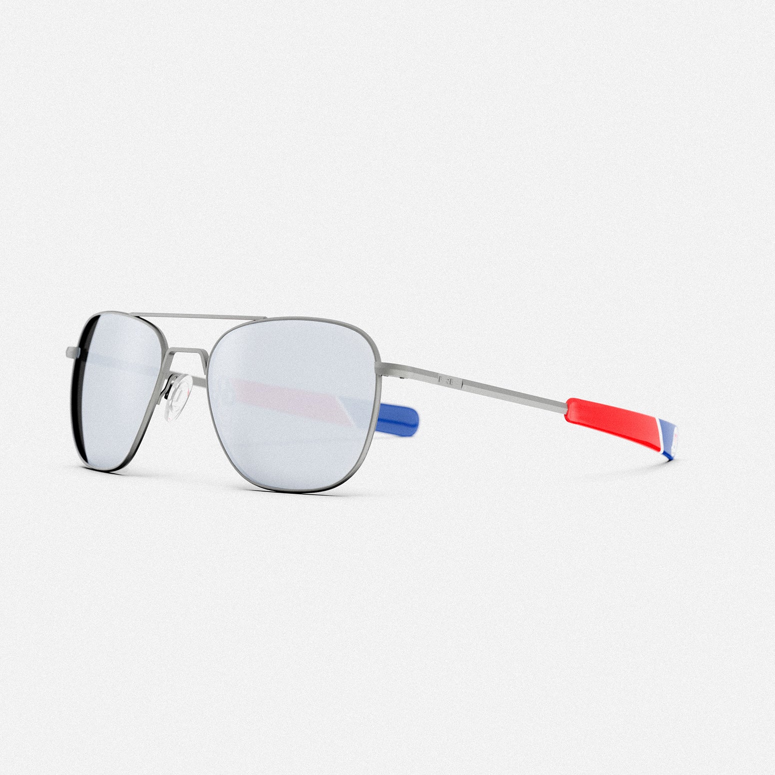 Randolph Thunderbirds Aviator occhiali sole satin gunmetal mirror