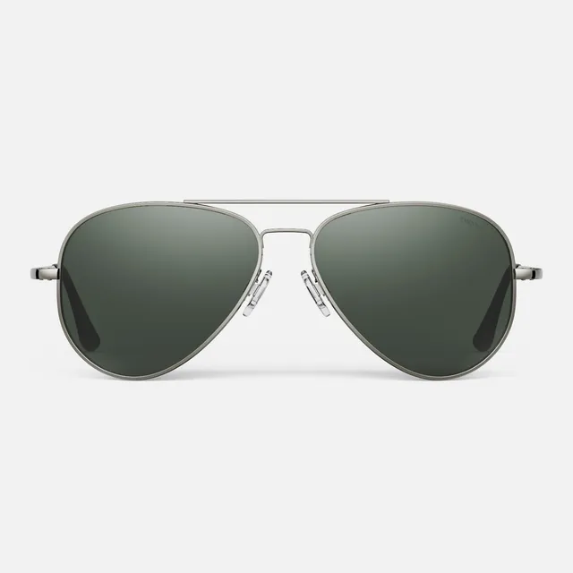Randolph Concorde Gunmetal occhiali da sole 57mm verde AGX