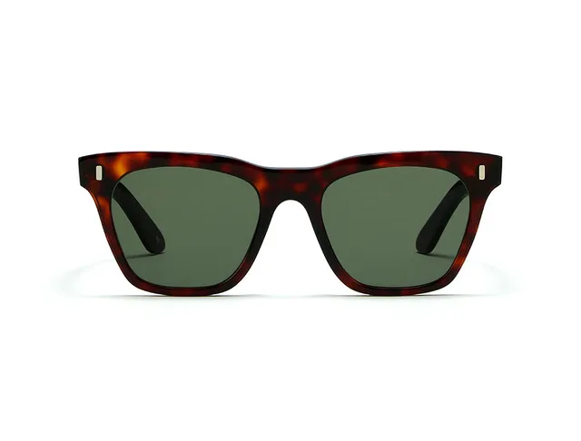 L.G.R Cecile occhiali da sole havana bordeaux lente verde