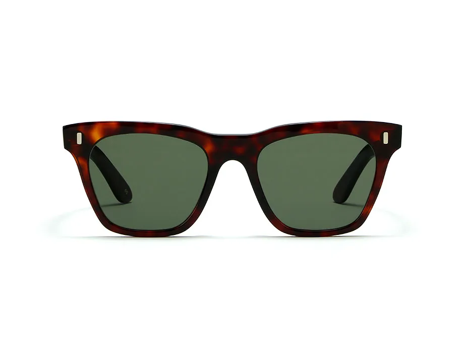 L.G.R Cecile occhiali da sole havana bordeaux lente verde