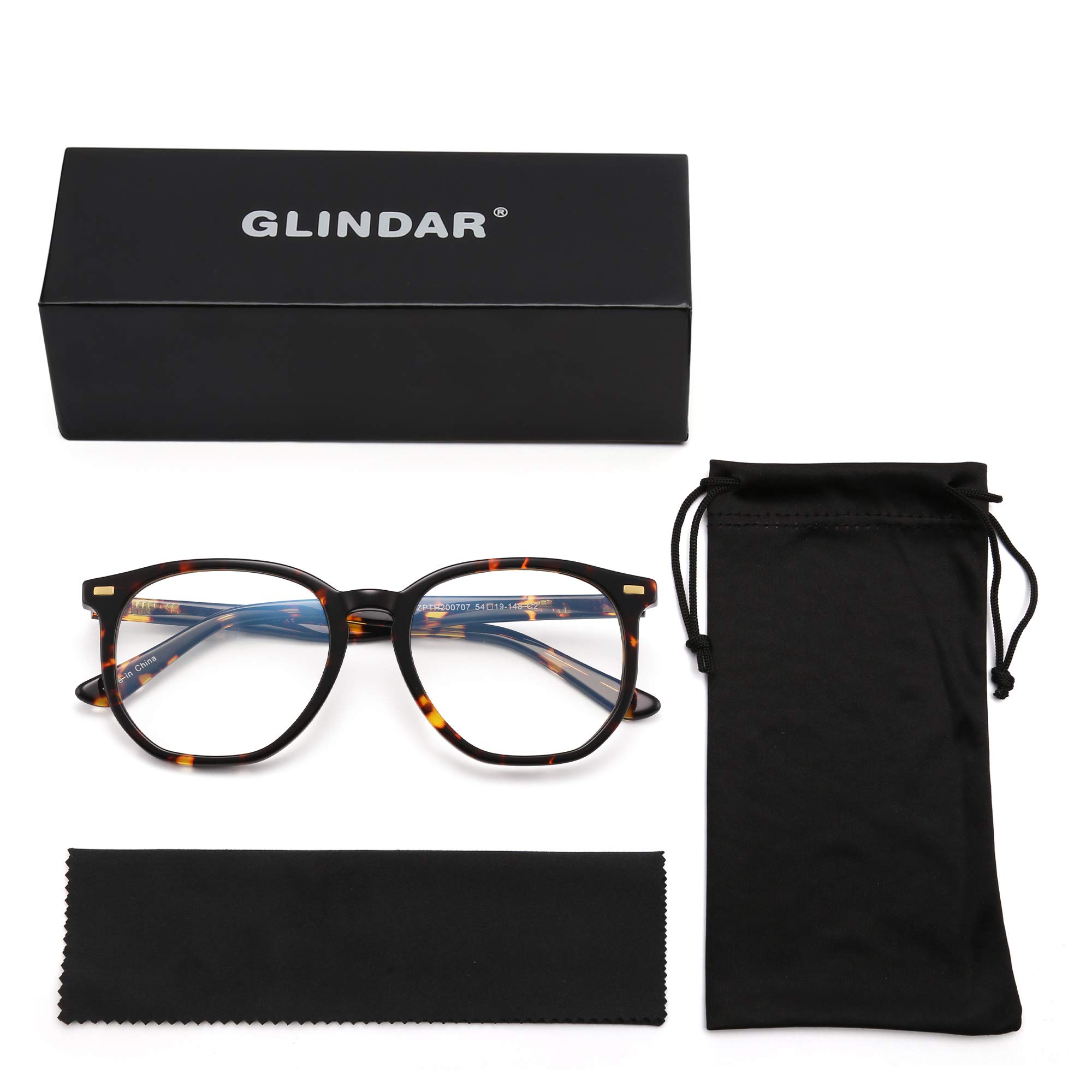 Glindar Esagonali Acetato Occhiali Filtro Luce Blu Trasparenti