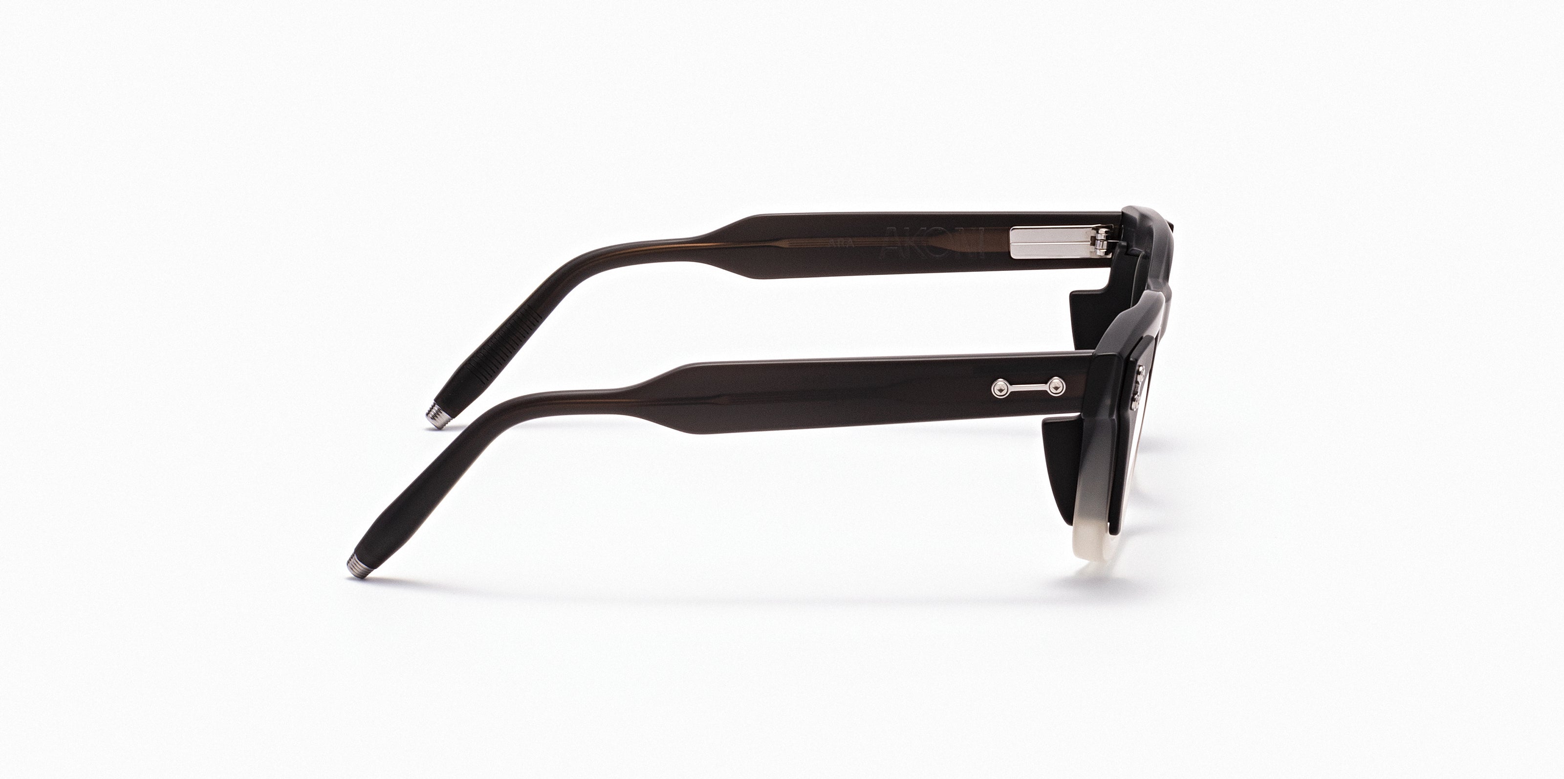 Akoni Horizon Ara Rx occhiali da vista Matte Black Cloudy White 49