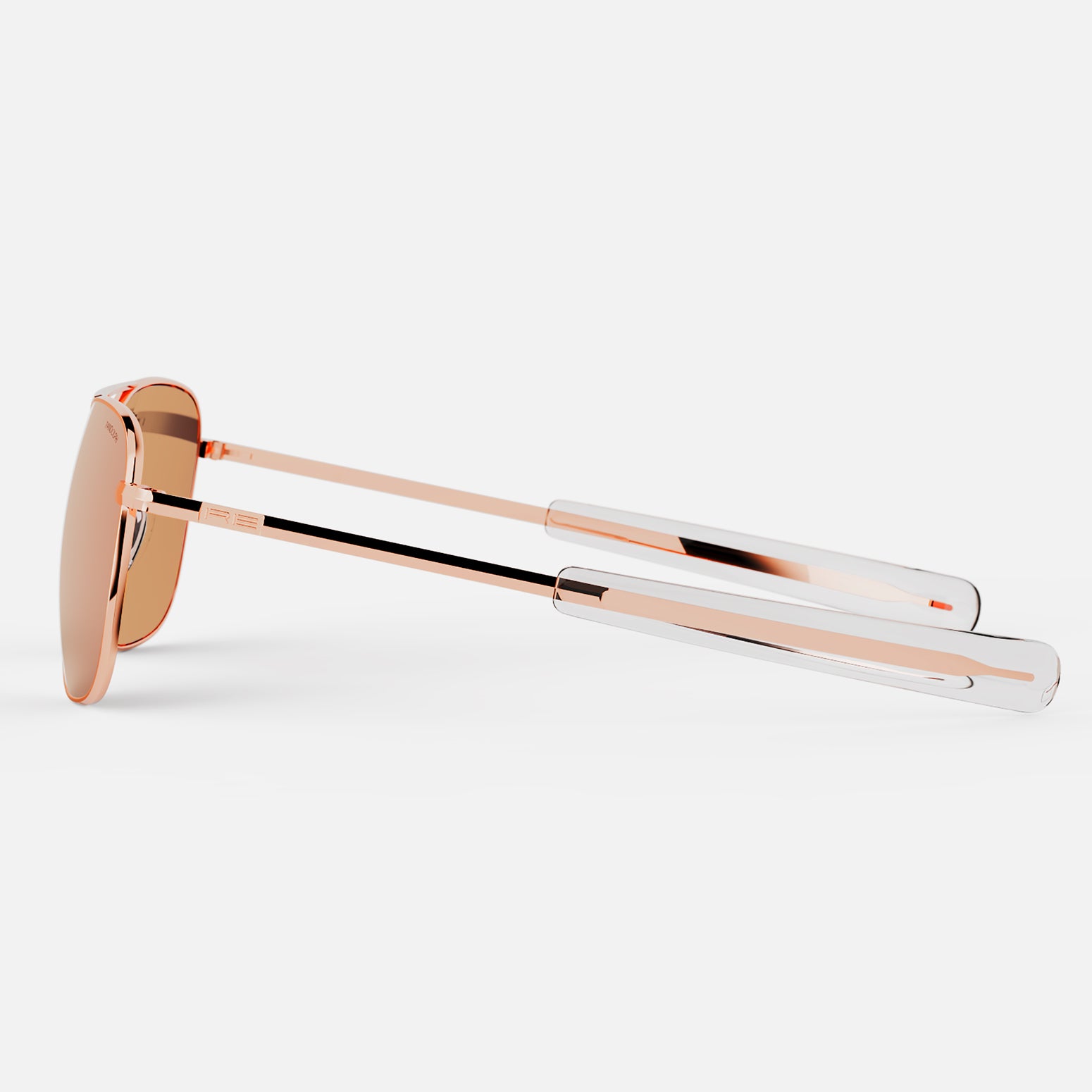 Randolph Aviator occhiali da sole graduati oro rosa 55 mm