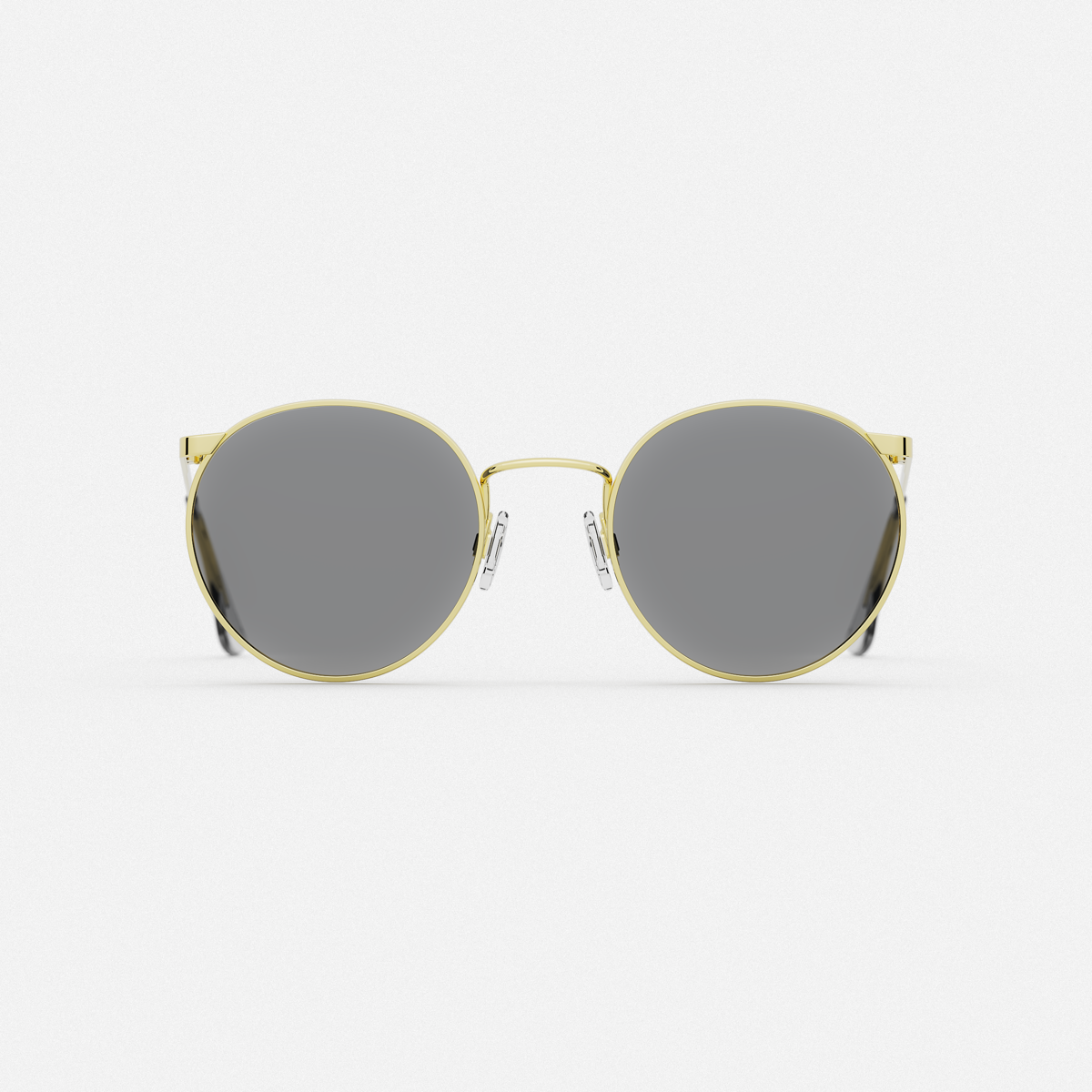 Randolph P3 23k Gold Clear occhiali da vista graduati tondi