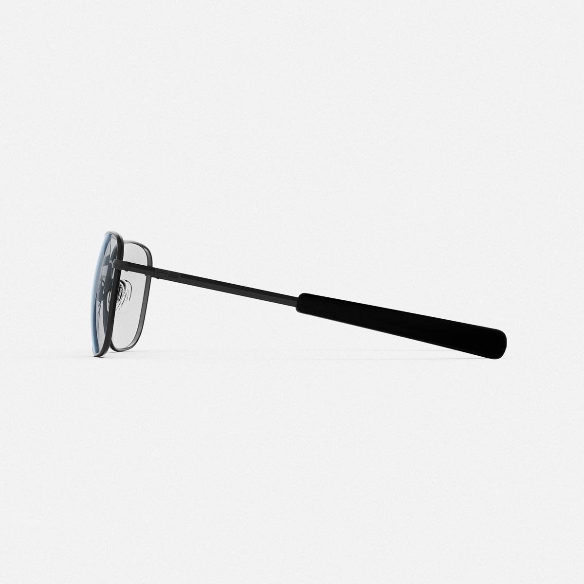 Randolph Aviator Military Matte Black Clear occhiali vista 55
