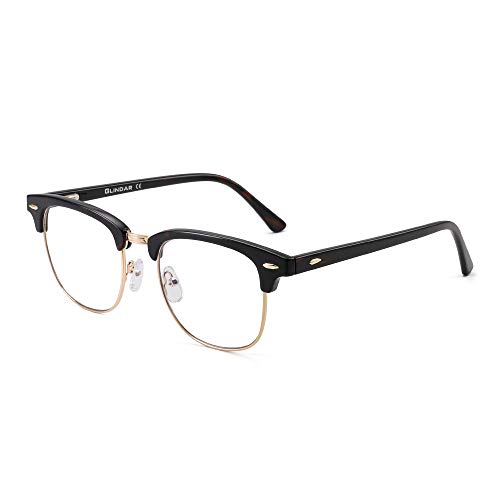Glindar Retro Classico Browline occhiali luce blu computer