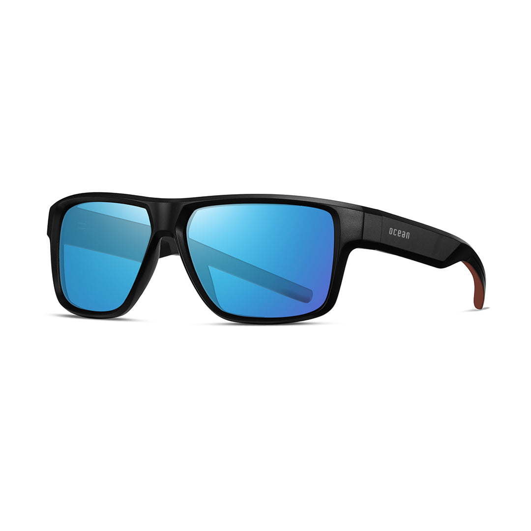 Ocean Snow occhiali da sole neri lente smoke polarizzata