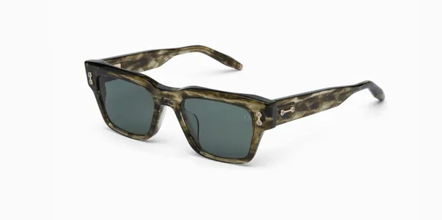 Akoni Etere Columba 50 occhiali da sole Green Swirl in acetato