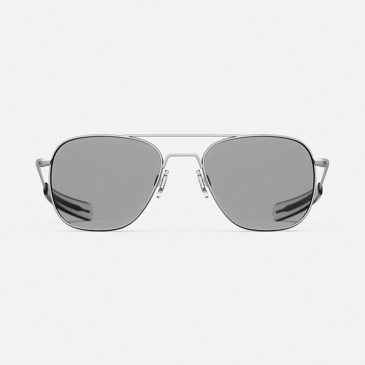 Randolph Aviator Military Matte Chrome Occhiali Vista 55