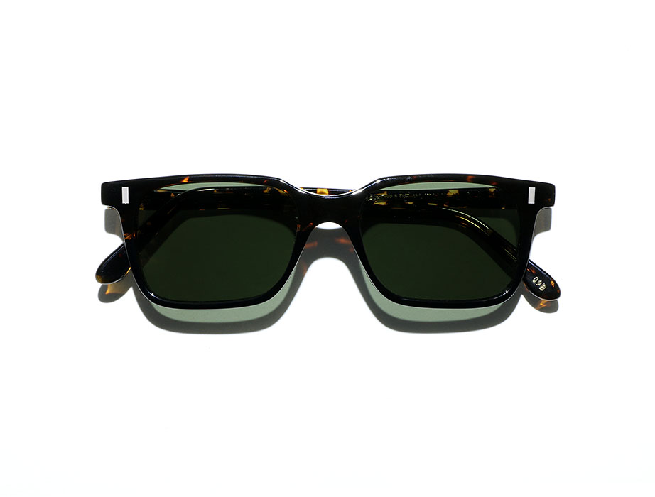 L.G.R Reunion Suez occhiali da sole havana lente verde