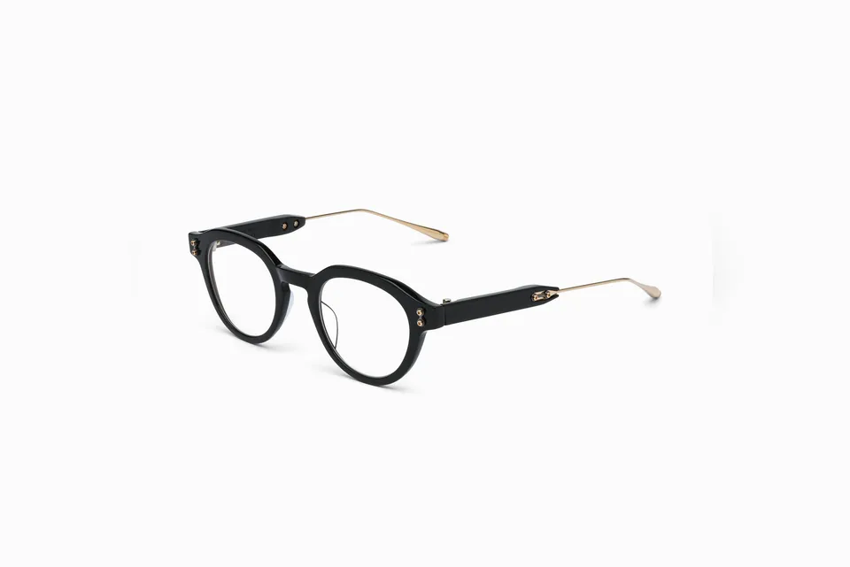 Akoni Etere Wise Three montatura vista nero acetato